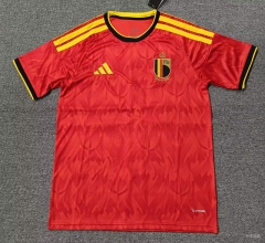 (S-4XL) 26-27 Belgium Home Red Thailand Soccer Jersey AAA-5378