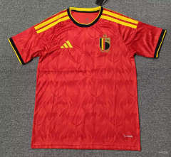 (S-4XL) 26-27 Belgium Home Red Thailand Soccer Jersey AAA-5378