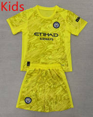 25-26 Olympique de Marseille Goalkeeper Green Kids/Youth Soccer Uniform-AY