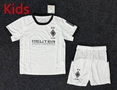 25-26 Borussia Mönchengladbach Home White Kids/Youth Soccer Uniform-GB