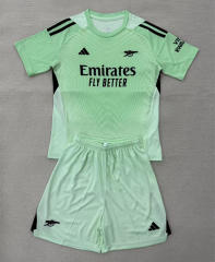 2025-2026 Arsenal Goalkeeper Light Green Soccer Uniform-AY