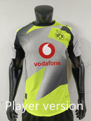 Player Version 25-26 Club World Borussia Dortmund Away Gray&Green Thailand Soccer Jersey-0871