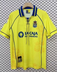 Retro Version 97-98 UD Las Palmas Home Yellow Thailand Soccer Jersey AAA-2044