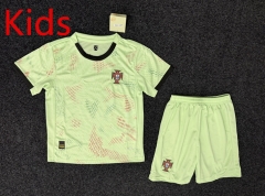 2025-2026 Portugal Away Green Kids/Youth Soccer Uniform-GB
