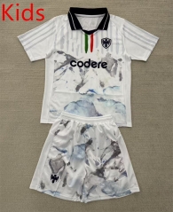2025-26 FIFA Club World Cup Monterrey Away White Kids/Youth Soccer Uniform-AY