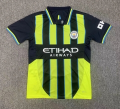 (S-4XL) 2024-2025 Manchester City Away Black&Green Thailand Soccer Jersey AAA-417