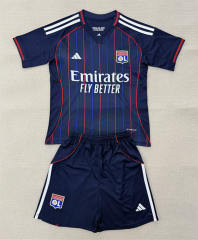 25-26 Olympique Lyonnais Away Royal Blue Soccer Uniform-AY