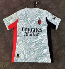 (S-4XL) 2025-2026  AC Milan Away Gray&White Thailand Soccer Jersey AAA-2483
