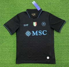 (S-4XL) 2025-2026 Napoli 2nd Away Black Thailand Soccer Jersey AAA-403