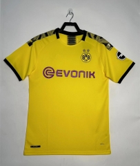 Retro Version 19-20 Borussia Dortmund Home Yellow Thailand Soccer Jersey AAA-811