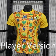 Player Version 2025-2026 Ghana Yellow Thailand Training Soccer Jersey AAA-888