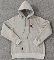 Player Version 2024-2025 AC Milan Gray Thailand Soccer Tracksuit Top With Hat-CS