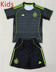 2025-26 Celtic Away Black Kids/Youth Soccer Uniform-AY