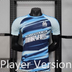 Player Version 25-26 Olympique de Marseille Blue Thailand Training Soccer Jersey -888