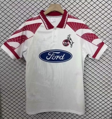 (S-4XL) Retro Version 1997  FC Köln Home White Thailand Soccer Jersey AAA-2044