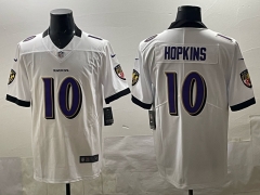 (Logo 1) Baltimore Ravens 2 Generations White #10 NFL Jersey-0840