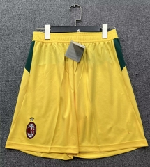 25-26 AC Milan 2nd Away Yellow Thailand Soccer Shorts-718