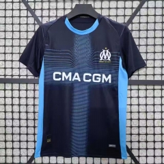 (S-4XL) 25-26 Olympique de Marseille Away Royal Blue Thailand Sccer Jersey AAA-2044