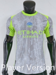 Player Version 25-26 Manchester City 2nd Away Grey Thailand Soccer Jersey-0871