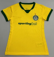 25-26 SE Palmeiras 2nd Away Yellow Women Thailand Soccer Jersey AAA-908