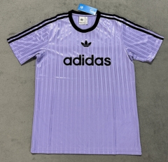 (S-4XL) Adidas Purple Casual T-shirt-4506