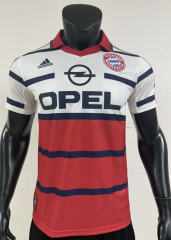 Retro Version 98-00 Bayern München Away Red&White Thailand Soccer Jersey-3685