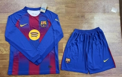 2025-2026 Barcelona Home Red&Blue LS Soccer Uniform-709
