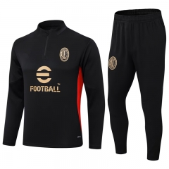 2024-2025 AC Milan Black Thailand Soccer Tracksuit-411