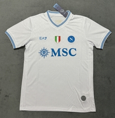 (S-4XL) 25-26 Champions League version Napoli Away White Thailand Soccer Jersey -4506