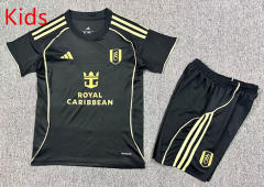 2025-2026 Fulham Away Black Kids/Youth Soccer Uniform-7809