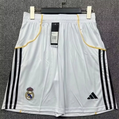 25-26 Real Madrid Home White Thailand Soccer Shorts-718