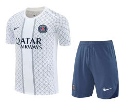 25-26 Paris SG White Thailand Training Soccer Uniform-418