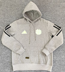 Player Version Celtic Gray Thailand Soccer Tracksuit Top With Hat-LH