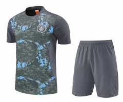 2025-2026 Manchester City Light Grey  Short sleeve Thailand Soccer Uniform-4627
