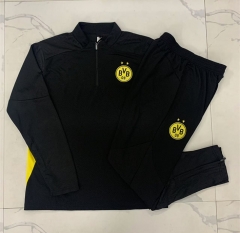2024-2025 Borussia Dortmund Black Thailand Soccer Tracksuit -815