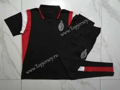 2023-2024 AC Milan Black Thailand Polo Uniform-815