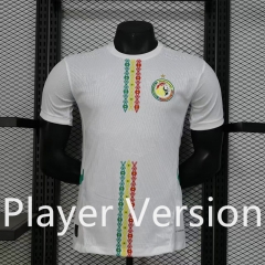 Version 2 Player Version 2025-2026 Senegal Away White Thailand Soccer Jersey AAA-888