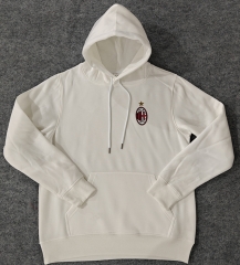 Player Version 2024-2025 AC Milan White Thailand Soccer Tracksuit Top With Hat-CS