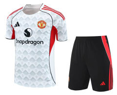 2025-2026 Manchester United White Thailand Training Soccer Uniform-418