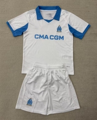 2025-26 Olympique de Marseille Home White Soccer Uniform-AY
