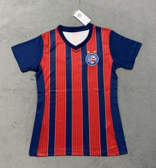 2025-2026 Bahia Away Red&Blue Thailand Women Soccer Jersey AAA-4506
