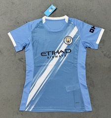 2025-2026 Manchester City Home Blue Women Thailand Soccer Jersey AAA-4506