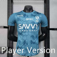 Player Version 2025-2026 Al Hilal SFC 2nd Away Blue Thailand Soccer Jersey AAA-888