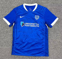 (S-4XL) 2025-2026 Portsmouth Home Blue Thailand Soccer Jersey AAA-512