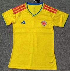 25-26 Colombia Home Yellow Thailand Women Soccer Jersey AAA