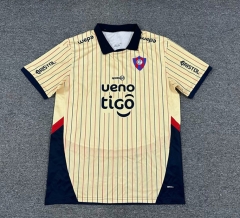 (S-4XL) 2025-2026 Cerro Porteño Away Yellow Thailand Soccer Jersey AAA-512