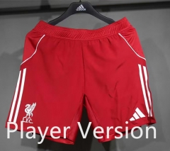 Player Version 2025-2026 Liverpool Home Red Thailand Soccer Shorts-4563