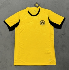 (S-4XL) 25-26 Steel Printed Version Borussia Dortmund Yellow Thailand Soccer Jersey AAA-4506