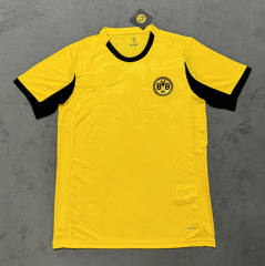 (S-4XL) 25-26 Steel Printed Version Borussia Dortmund Yellow Thailand Soccer Jersey AAA-4506
