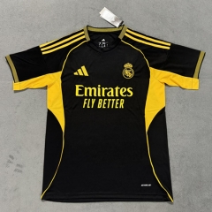 (S-4XL) 25-26 Special Version Real Madrid Black&Gold Thailand Soccer Jersey AAA-4506